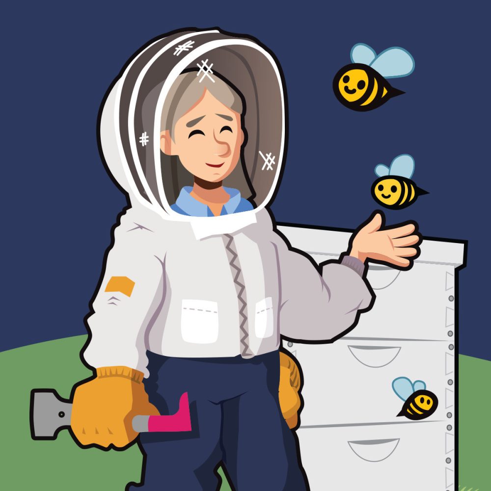 Brand identity illustration - swarm