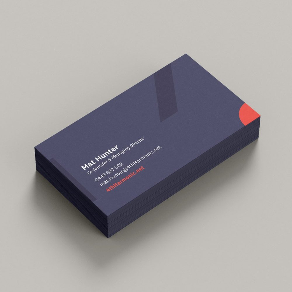 Business card design adelaide - 4th Harmonic