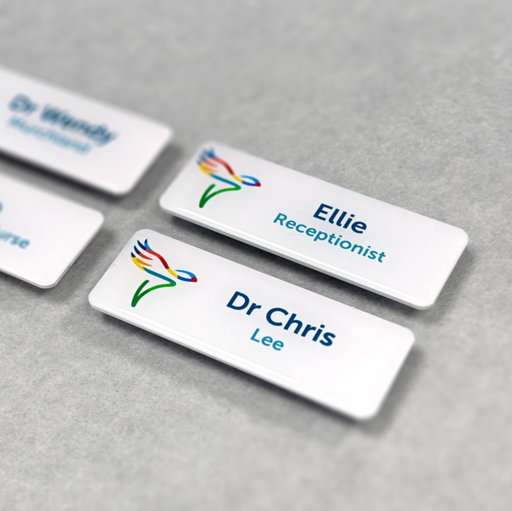 Graphic design adelaide staff name badges for Crafter Health