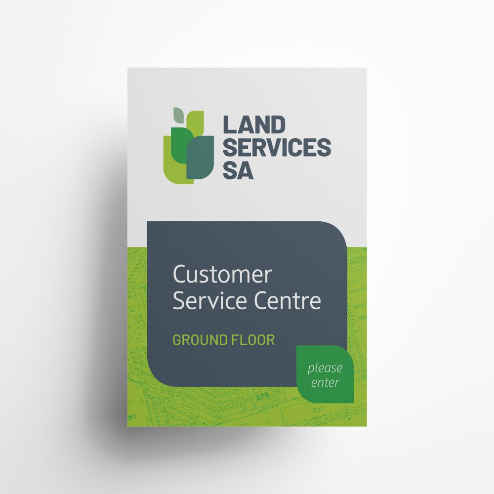Sign graphic design adelaide - Land services SA