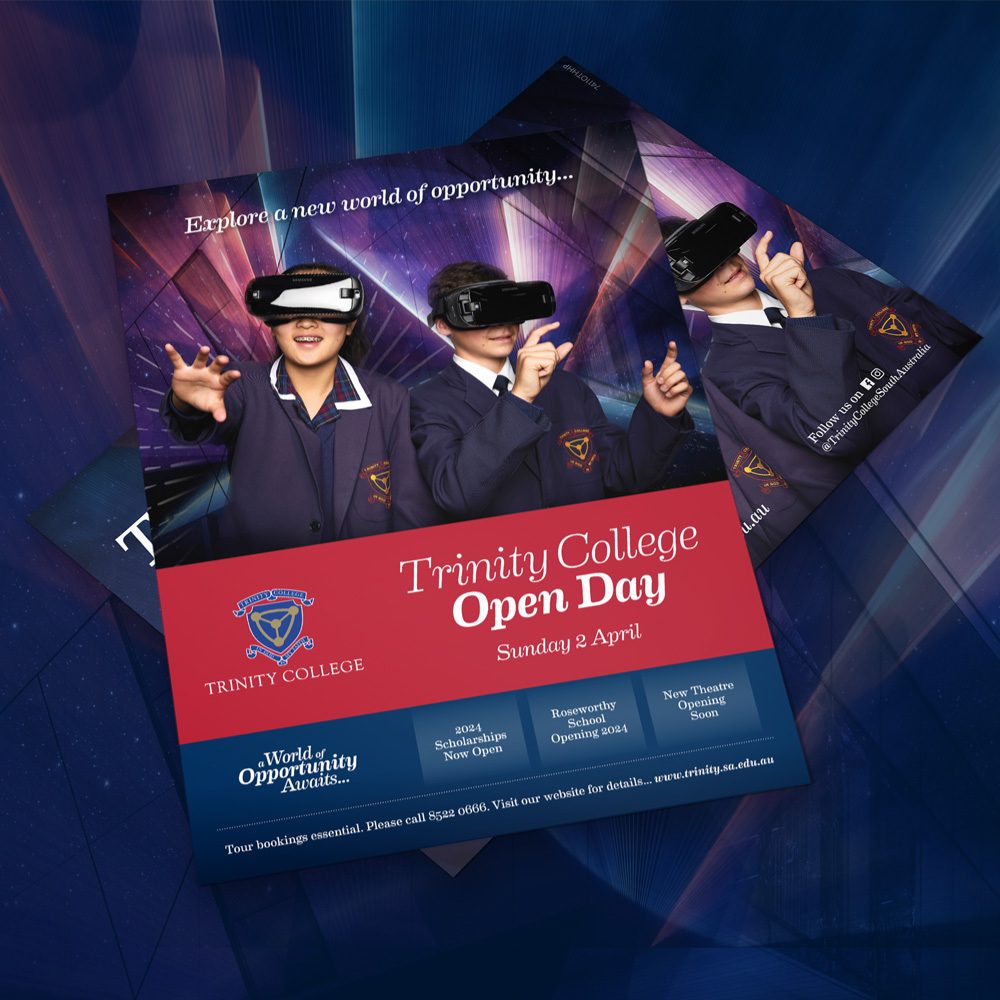 advertising design adelaide - for Trinity College